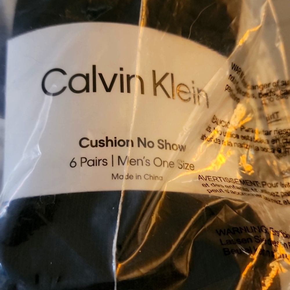 Calvin Klein 6 pack no show men's socks